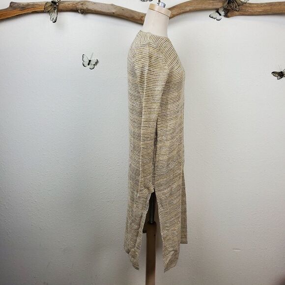 New Zara Trafaluc tan long tunic with side slit - Picture 2 of 5